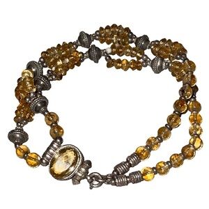 925 Vintage Sterling Silver and Gemstones Bracelets